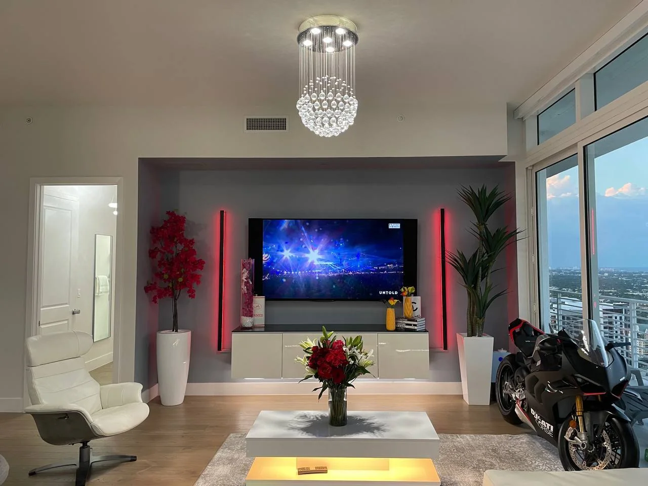 TV wall installation project